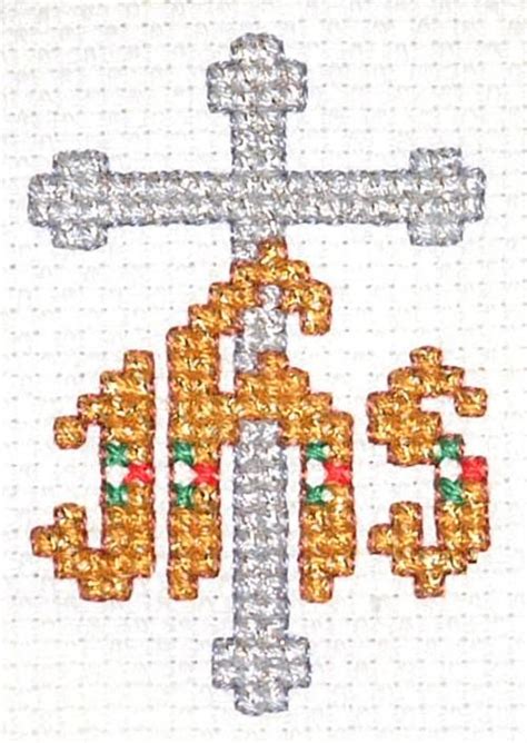 Christian Symbols Christmas Ornaments | Christmas cross stitch, Christian cross stitch patterns ...