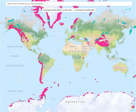 A cool glacier map...