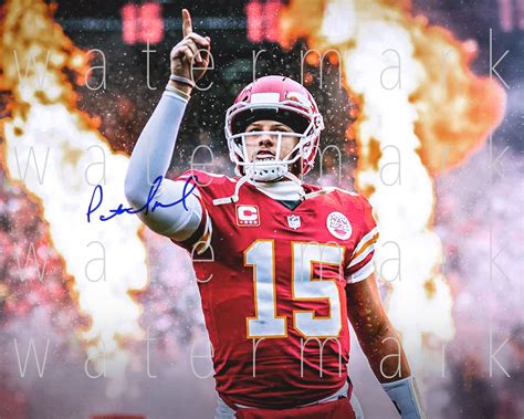 Patrick Mahomes II Kansas City Chiefs Signed 8x10 Photo Autograph ...