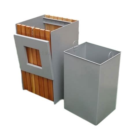 Outdoor Wood Dustbin