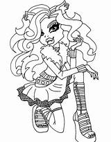 Clawdeen Wolf Coloring Pages sketch template