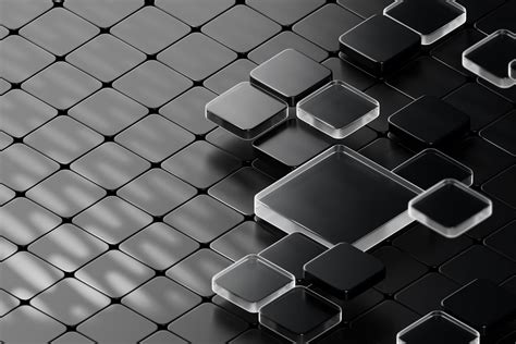 Black square pattern background | Premium Photo - rawpixel