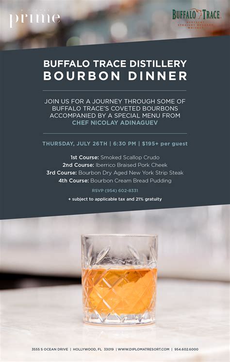 Tickets for Buffalo Trace Distillery Bourbon Dinner in Hollywood from ...