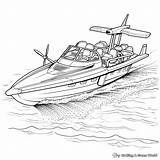 Speed Boat Coloring Pages  Free & Printable sketch template