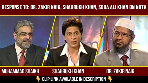 Response To: SRK Zakir Naik Soha Ali Khan NDTV Barkha Dutt / Who is a ...