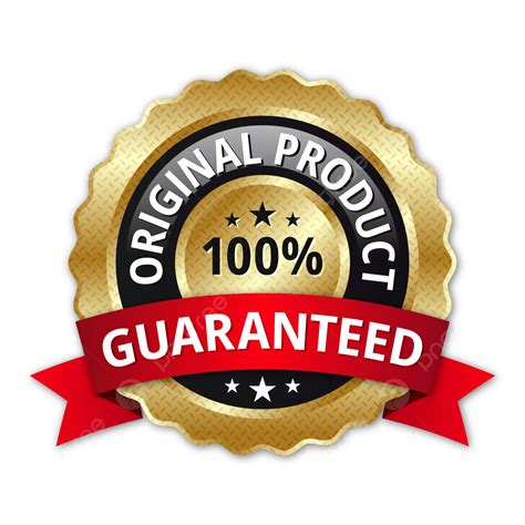 Original Product 100 Percent Guaranteed Logo Badge, Original Product ...