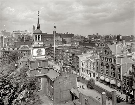 Independence Hall, Philadelphia c. 1910 before the demolition for Independence Mall (a patch of ...