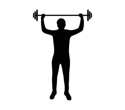 Man Icon With Weights Bodybuilding Graphic Muscle Vector, Bodybuilding, Graphic, Muscle PNG and ...