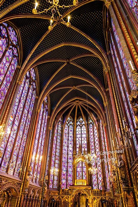 Sainte-Chapelle Stain Glass Window Print Gothic French | Etsy ...