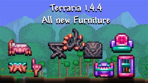 Every new Furniture Set in Terraria 1.4.4 - YouTube