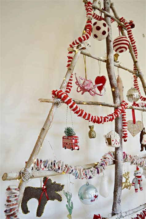 How To Make A DIY Branch Christmas Tree | Christmas tree gift tags, Diy ...