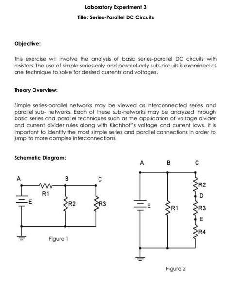 Solved Laboratory Experiment 3 Title: Series-Parallel DC | Chegg.com