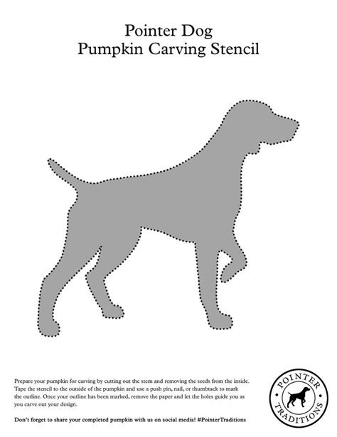 an image of a dog that is in the shape of a pumpkin carving stencil