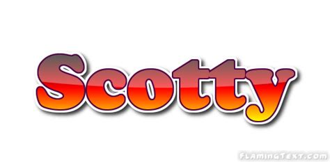 Scotty Logo | Free Name Design Tool from Flaming Text