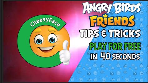 Angry Birds Friends Tips & Tricks How to PLay for Free (in 40 seconds) - YouTube