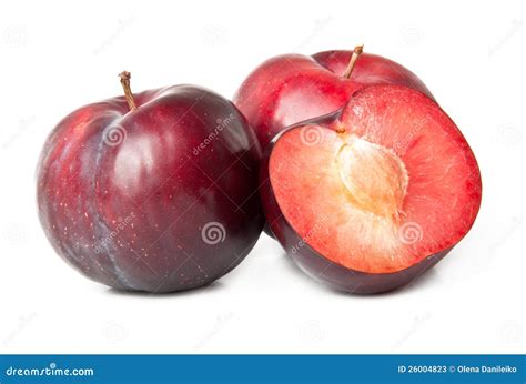 Red plum fruit stock image. Image of purple, freshness - 26004823