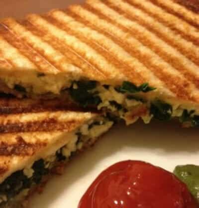 Spinach Paneer Sandwich Recipe | Awesome Cuisine