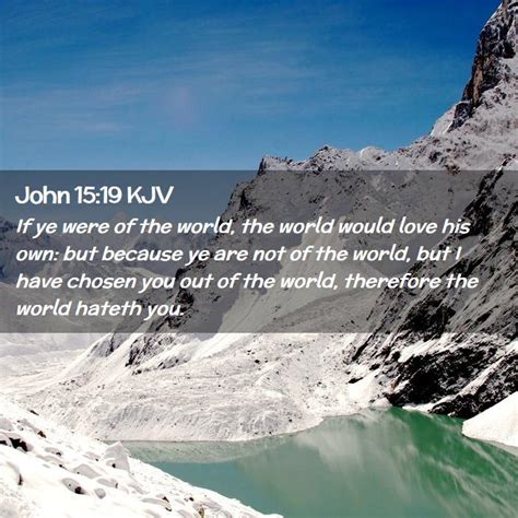 John 15:19 KJV Bible Verse Images