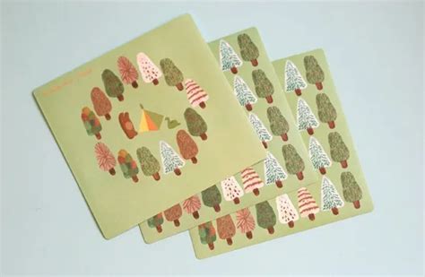 1Sheet New Brief Norway Forest Animals Paper Stationery Diary Sticker ...