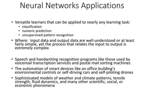 PPT - Neural Networks Applications PowerPoint Presentation, free ...