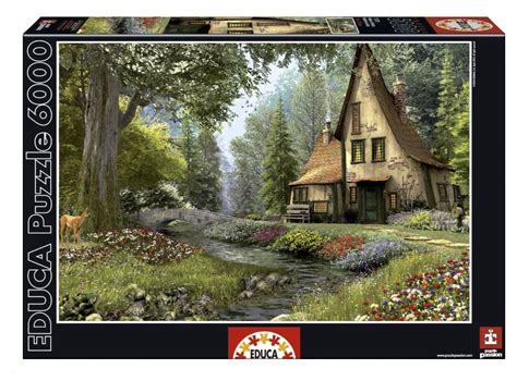 Educa 6000 Piece Jigsaw Puzzle Toadstool Cottage - PuzzlesNZ