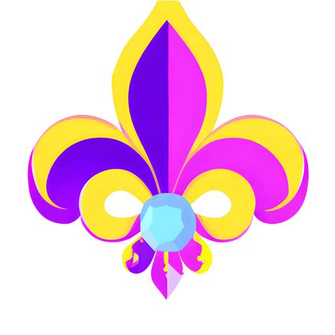 Mardi Gras Fleur De Lis Graphic · Creative Fabrica