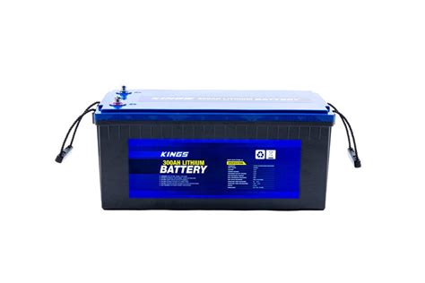 Kings 12V 300Ah Deep Cycle Lithium LiFePO4 Battery + 50A Wiring Kit ...