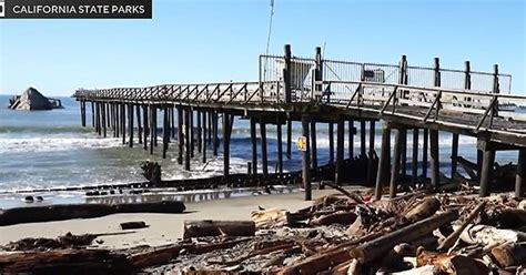 Frightening cliff collapse at Santa Cruz surf spot; Storm damage ...