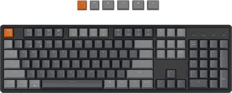 Keychron K10 Full Size Layout 104-Key Wireless Mechanical Keyboard, Hot-Swappable RGB Backlight ...