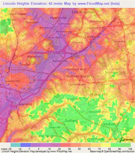 Elevation of Lincoln Heights,US Elevation Map, Topography, Contour