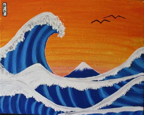 The Great Waves - Pinot's Palette Painting