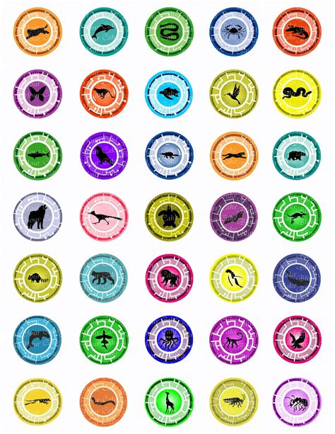 Printable Wild Kratts Creature Power Discs Coloring Pages