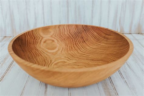 17 inch Northern Michigan Red Oak with Bee's Oil Finish | Holland Bowl Mill | Famous Wooden Bowls