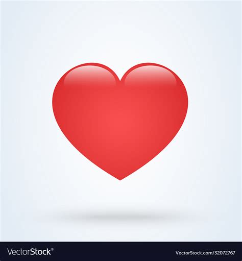 Heart love emoji icon object symbol gradient art Vector Image