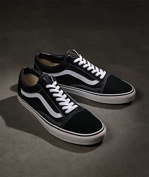 Vans Old Skool Black & White Skate Shoes