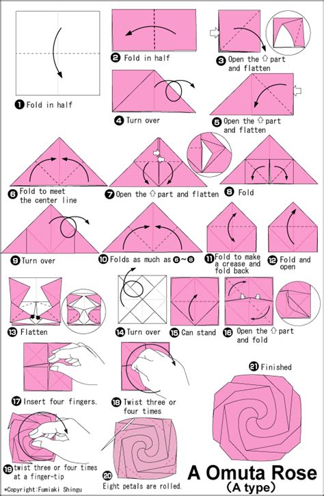 napkin folding instructions | Origami Rose Instructions (With images ...