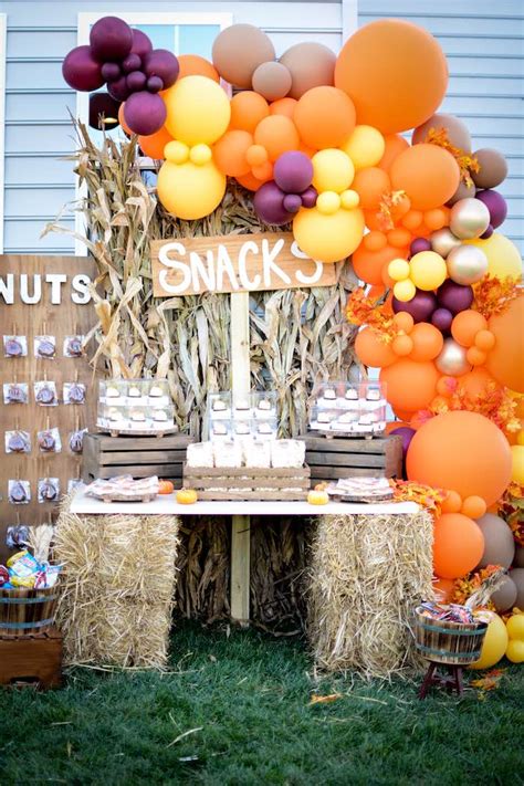 Kara's Party Ideas Backyard Fall Festival Party | Kara's Party Ideas