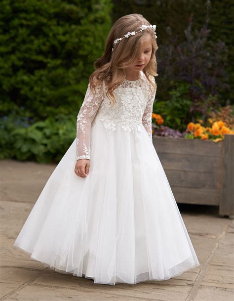 Plain White Flower Girl Dresses Uk | Best Flower Site