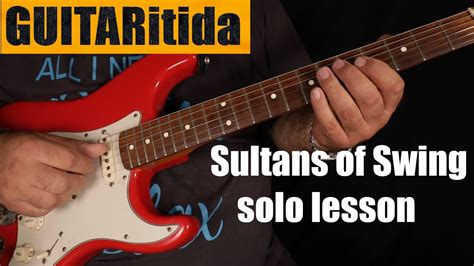 Sultans of Swing - Guitar lesson (part two) solo | StarovasTV - YouTube