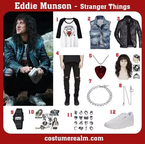 How To Dress Like Eddie Munson Costume Guide For Cosplay & Halloween ...