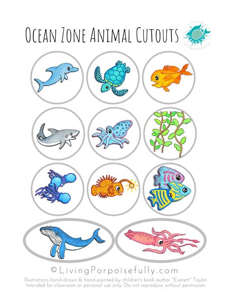 Ocean Zones Worksheet - Printable Word Searches