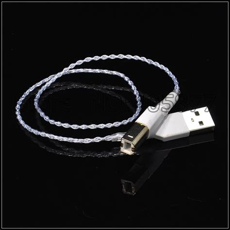 High Quality Silver Plated USB Audio Cable A B Hifi USB CABLE on ...