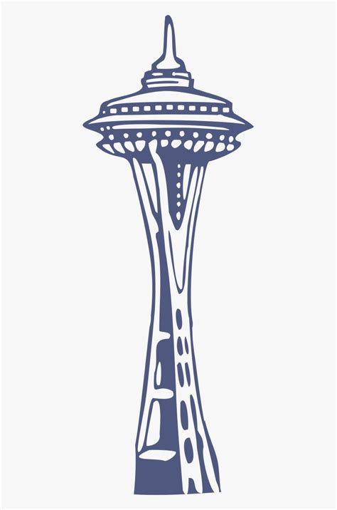 Space Needle Svg Cut File - Seattle Space Needle Tattoo , Free ...