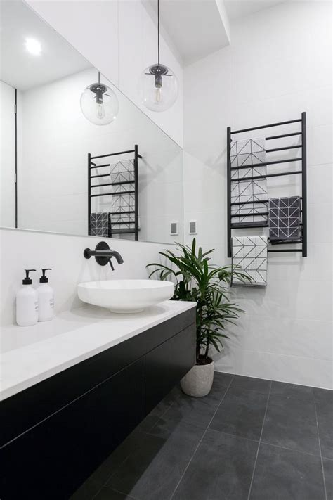 The Block 2016 - Week 3 Main Bathroom Reveals | White bathroom designs, Minimal bathrooms ...