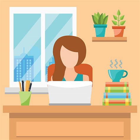 Home Office Illustrations, Royalty-Free Vector Graphics & Clip Art - iStock