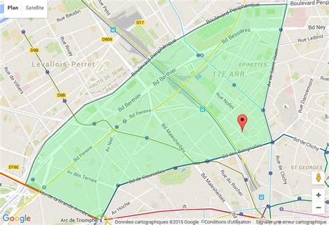 PLAN PARIS 17e ARRONDISSEMENT - Plan metro Paris | plan de Paris