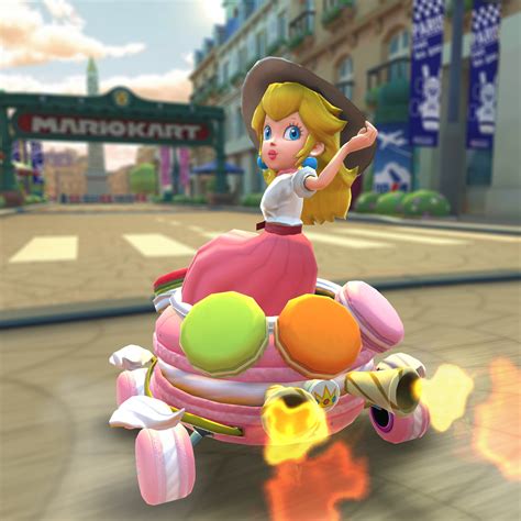 Peach gets a fifth skin in Mario Kart Tour