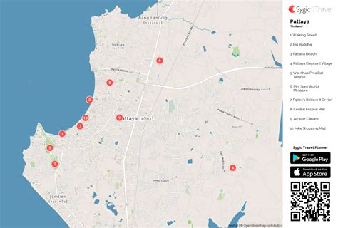 Pattaya Printable Tourist Map | Tourist map, Map, Tourist