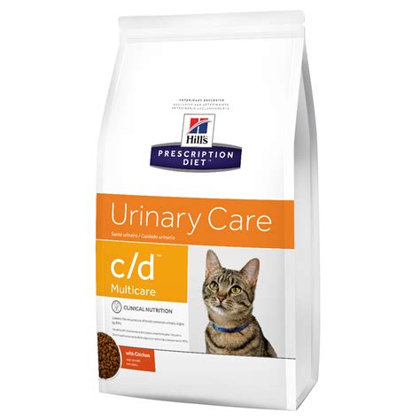 Hills Prescription Diet Feline c/d Urinary Care Multicare Dry Cat Food ...