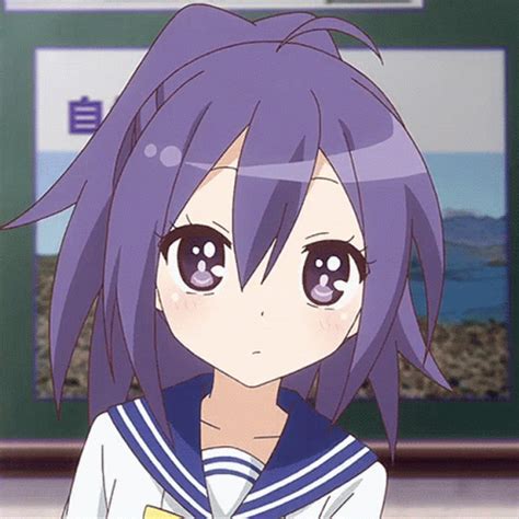 Cute Purple Hair Anime GIF | GIFDB.com